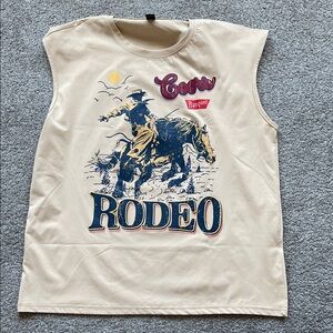 Cream Coors Banquet Rodeo Shirt